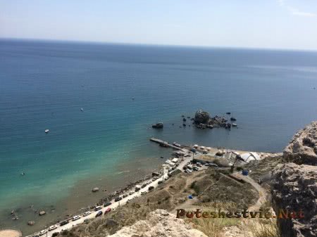 Вид на Черное море со стен Судакской крепости Вид на Черное море со стен Судакской крепости