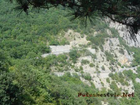 Серпантин к Форосской церкви в Крыму Серпантин к Форосской церкви в Крыму