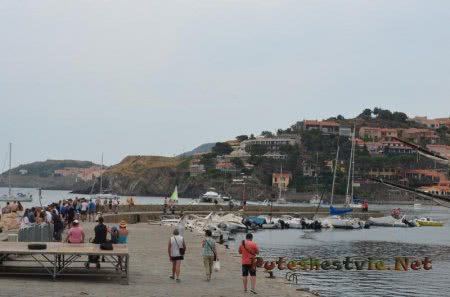 Французский город Коллиур Французский город Коллиур