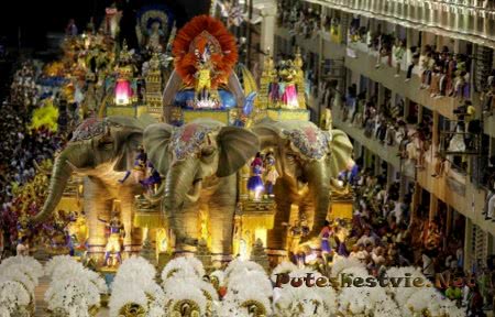 карнавал в Бразилии в Рио-де-Жанейро