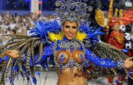 очаровательные бразильянки на Бразильском карнавале