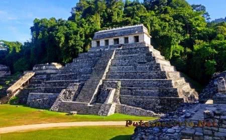 Город майя в Паленке Город майя в Паленке