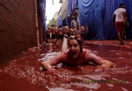 Фестиваль «Томатина» в Испании