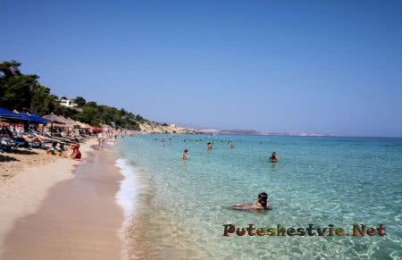 Пляж Makris Gialos Пляж Makris Gialos