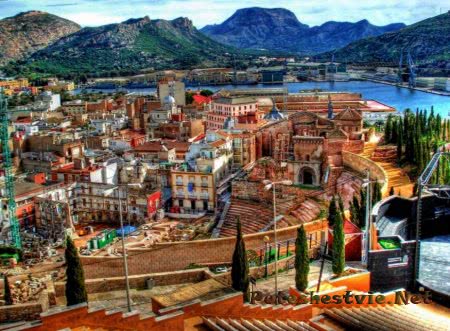 Город Картахена (Cartagena) в Испании
