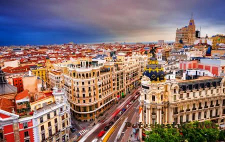 Город Мадрид в Испании