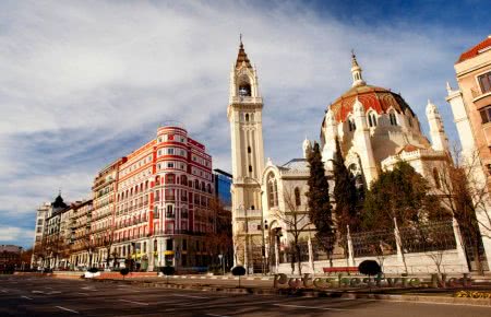 Город Мадрид в Испании