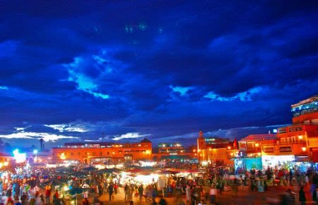 Город Марракеш в Марокко