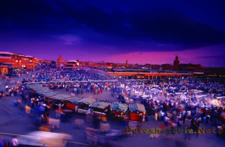 Город Марракеш в Марокко