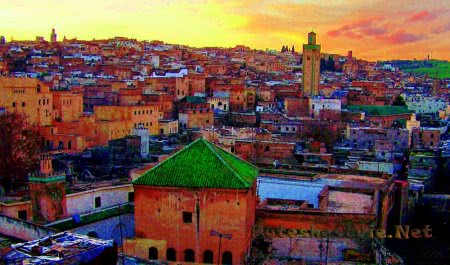 Город Марракеш в Марокко