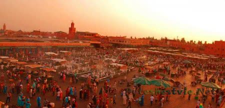 Город Марракеш в Марокко