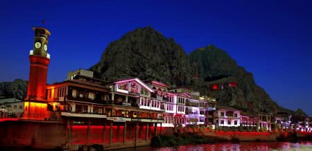 Город Амасья (Amasya) в Турции