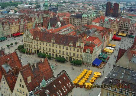 Город Вроцлав в Польше