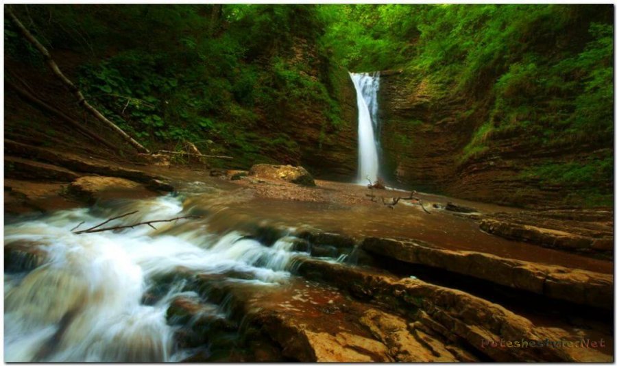 Водопад Руфабго в Адыгее