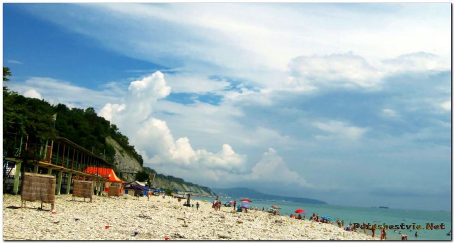 Пляж пансионата «Шепси» Пляж пансионата «Шепси»