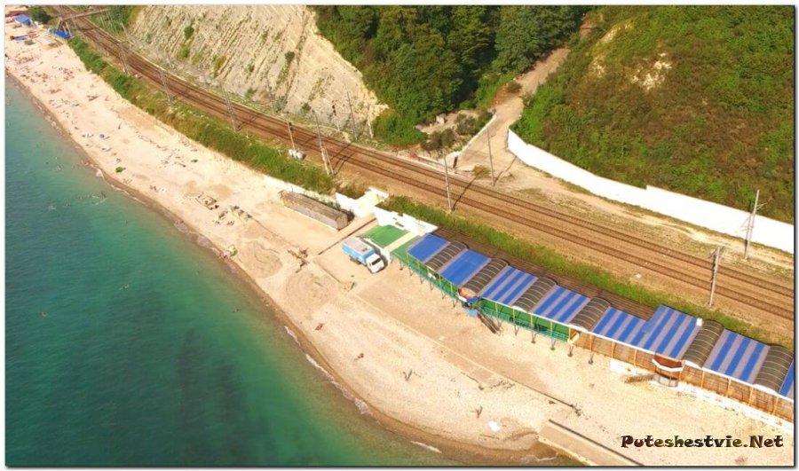 Пляж санатория «Смена» Пляж санатория «Смена»