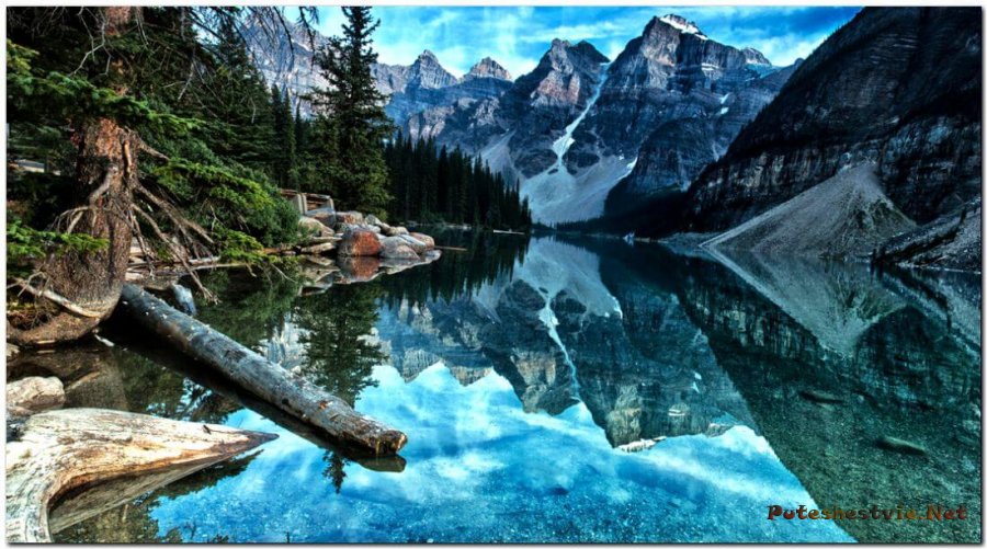 Озеро Морейн в Канаде Озеро Морейн в Канаде